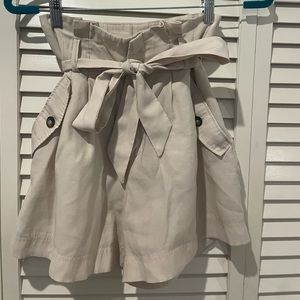 H&M Size 0 High Wasted Paper Bag Safari Pants